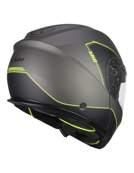 Casco Modulare CGM 560G MAD RIDE Grafite Giallo fluo opaco