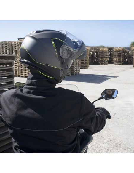 Casco Modulare CGM 560G MAD RIDE Grafite Giallo fluo opaco