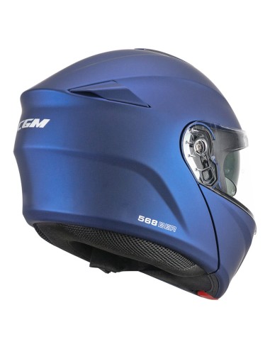 Casco Modulare CGM 568A BER MONO Blu satinato