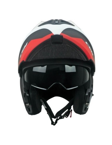 Casco Modulare CGM 568G BER DRESDA Nero Rosso opaco