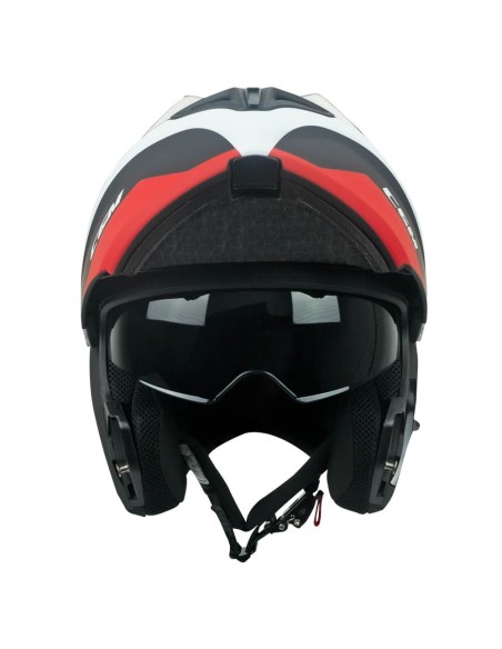 Casco Modulare CGM 568G BER DRESDA Nero Rosso opaco