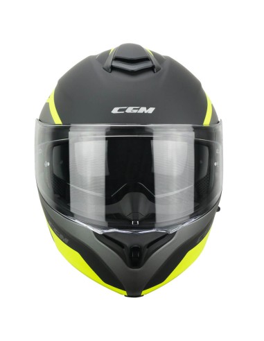 Casco Modulare CGM 568G BER DRESDA Grafite Giallo fluo opaco