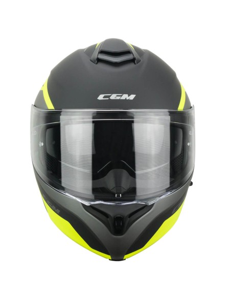 Casco Modulare CGM 568G BER DRESDA Grafite Giallo fluo opaco