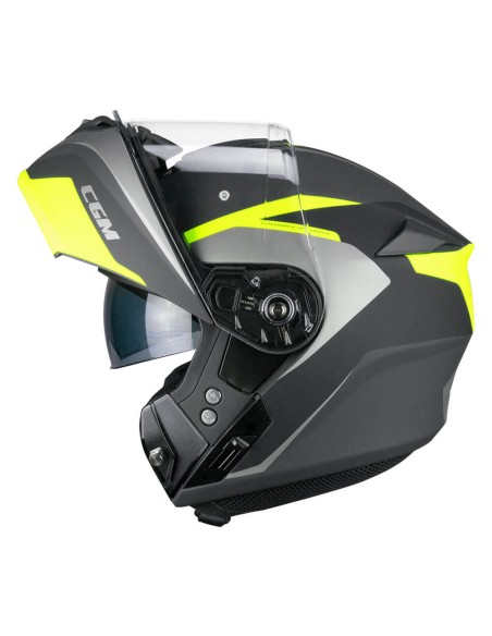 Casco Modulare CGM 568G BER DRESDA Grafite Giallo fluo opaco