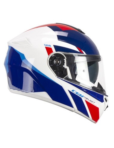 Casco Modulare CGM 568S BER SPORT Bianco Blu