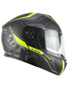 Casco Modulare CGM 569G C-MAX CITY Nero Giallo fluo opaco