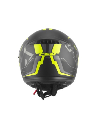 Casco Modulare CGM 569G C-MAX CITY Nero Giallo fluo opaco