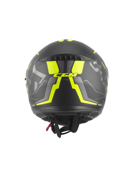 Casco Modulare CGM 569G C-MAX CITY Nero Giallo fluo opaco