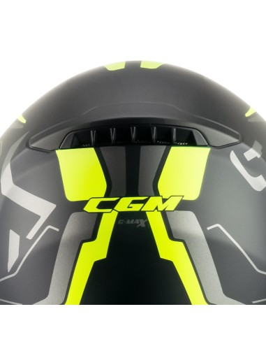 Casco Modulare CGM 569G C-MAX CITY Nero Giallo fluo opaco