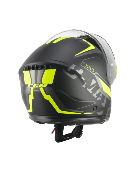 Casco Modulare CGM 569G C-MAX CITY Nero Giallo fluo opaco