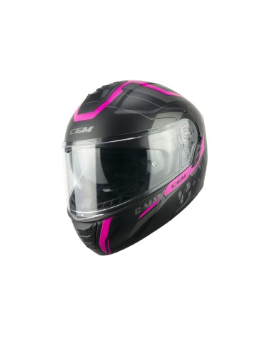 Casco Modulare CGM 569G C-MAX CITY Nero Fucsia fluo opaco