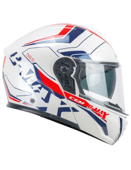 Casco Modulare CGM C-MAX CITY Blu Bianco Rosso