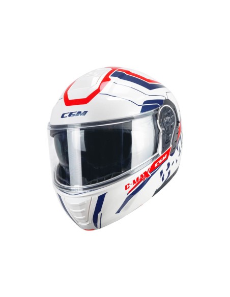 Casco Modulare CGM C-MAX CITY Blu Bianco Rosso