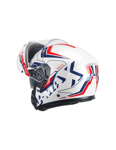 Casco Modulare CGM C-MAX CITY Blu Bianco Rosso