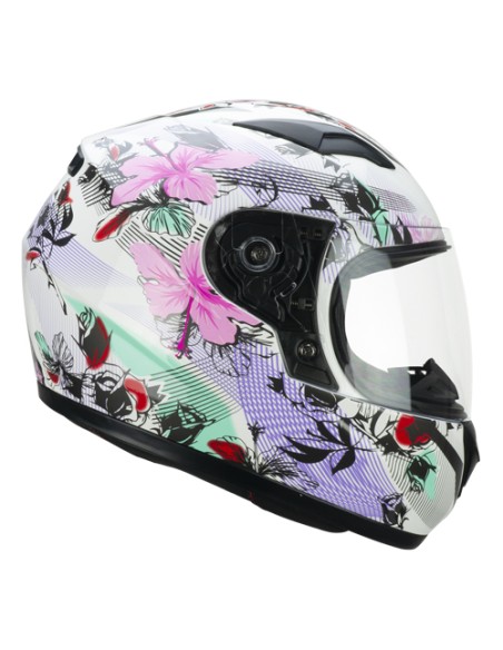Casco Integrale Bambino CGM 265S LUCKY MUSIC Bianco Rosa