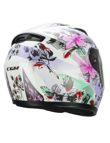 Casco Integrale Bambino CGM 265S LUCKY MUSIC Bianco Rosa