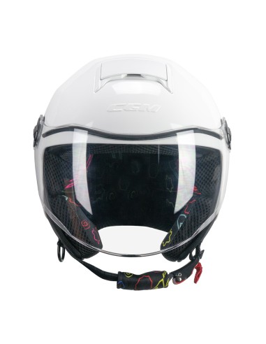 Casco Jet Bambino CGM 261A MINI MONO Bianco