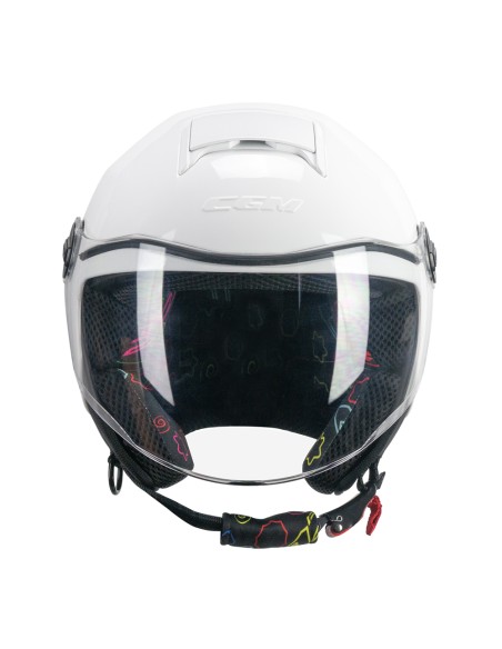 Casco Jet Bambino CGM 261A MINI MONO Bianco