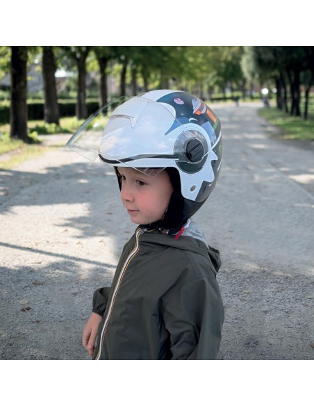 Casco Jet Bambino CGM 261A MINI MONO Bianco