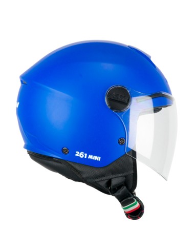 Casco Jet Bambino CGM 261A MINI MONO Azzurro opaco