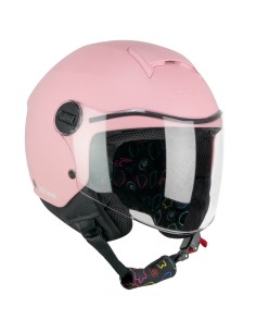 Casco Jet Bambino CGM 261A MINI MONO Rosa opaco 2