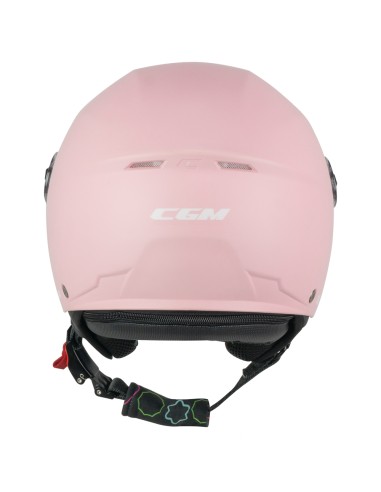 Casco Jet Bambino CGM 261A MINI MONO Rosa opaco