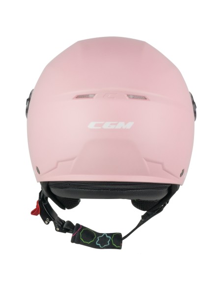 Casco Jet Bambino CGM 261A MINI MONO Rosa opaco