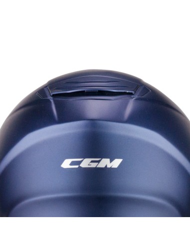 Casco DEMI JET 160A JAD MONO Blu satinato