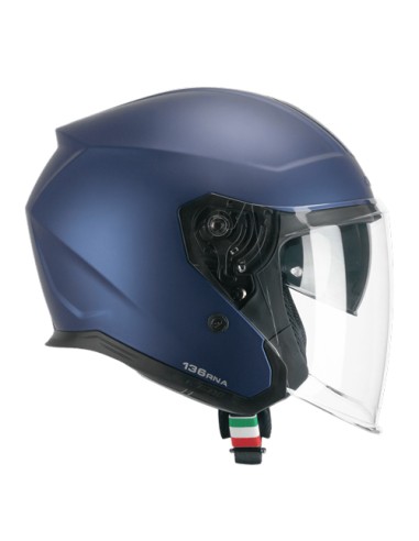 Casco JET CGM 136A RNA MONO Blu satinato