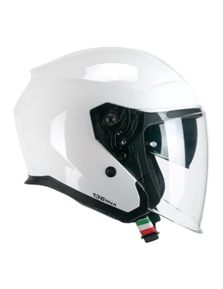 Casco JET CGM 136A RNA MONO Bianco