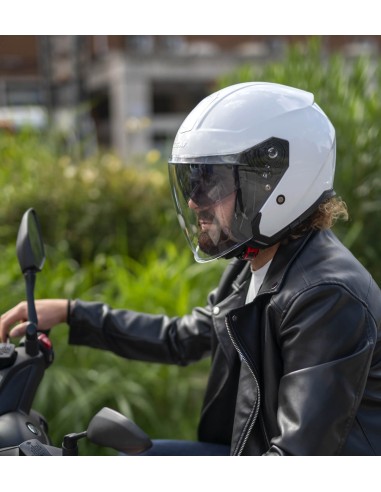 Casco JET CGM 136A RNA MONO Bianco