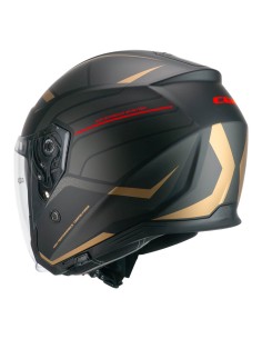 Casco JET CGM 136S RNA RACE Grigio Rosso opaco 2