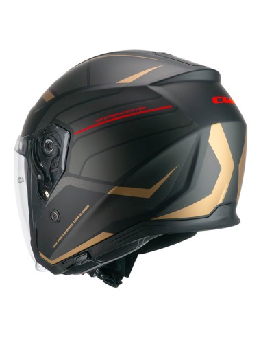 Casco JET CGM 136S RNA RACE Grigio Rosso opaco