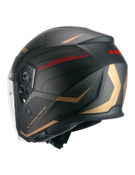 Casco JET CGM 136S RNA RACE Grigio Rosso opaco