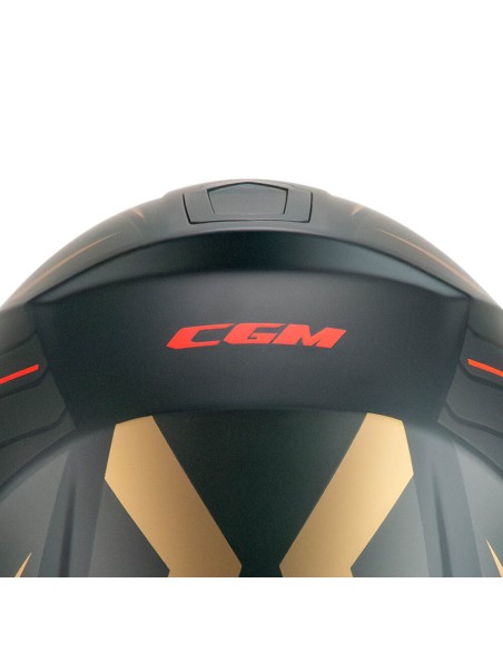 Casco JET CGM 136S RNA RACE Grigio Rosso opaco