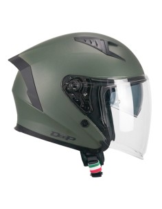 Casco Jet CGM 127A DEEP MONO Verde opaco