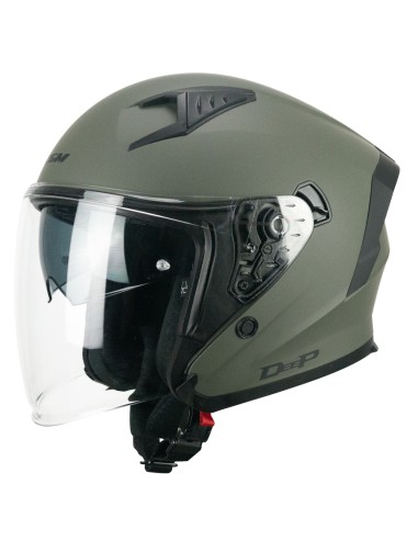 Casco Jet CGM 127A DEEP MONO Verde opaco