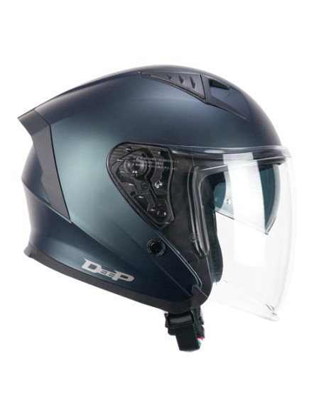 Casco Jet CGM 127A DEEP MONO Petrolio satinato