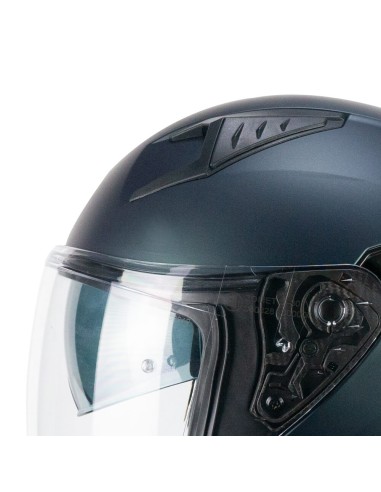 Casco Jet CGM 127A DEEP MONO Petrolio satinato