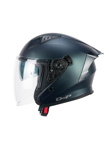 Casco Jet CGM 127A DEEP MONO Petrolio satinato
