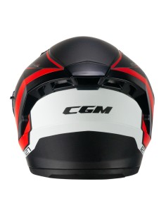 Casco Jet CGM 127G DEEP RACE Grafite Rosso opaco 2