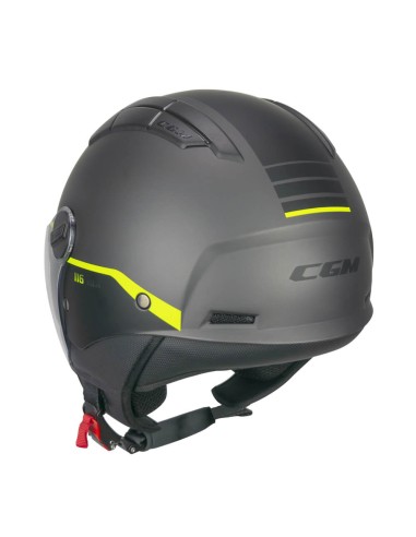 Casco AIR CGM 116G AIR BICO Grafite Giallo fluo opaco