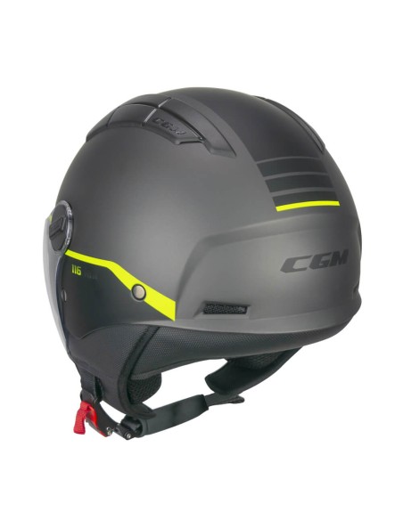 Casco AIR CGM 116G AIR BICO Grafite Giallo fluo opaco