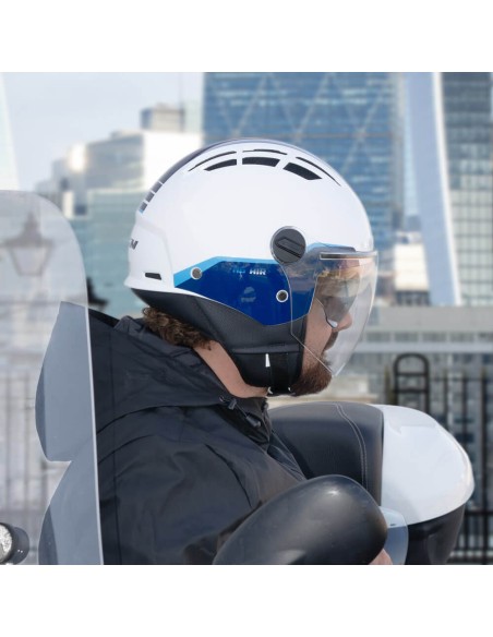 Casco AIR CGM 116G AIR BICO Bianco Blu