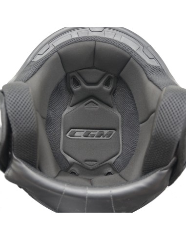 Casco DEMI-JET CGM 191A PIX MONO Nero opaco lunga