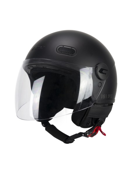 Casco DEMI-JET CGM 191A PIX MONO Nero opaco lunga