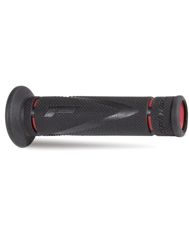 Manopole Progrip Road Forate 838 Rosso Nero per Moto Universale