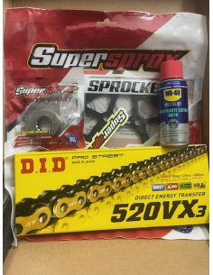 Kit Trasmissione DID 100798 per KAWASAKI Z 750 dal 2007 al 2012 2