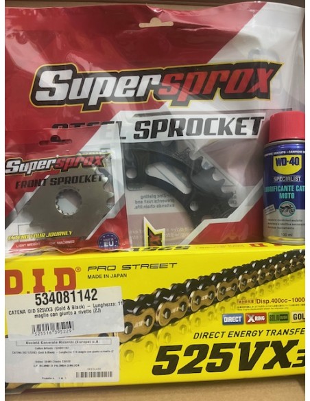 Kit Trasmissione DID 101010 per Yamaha TDM 850 dal 1999 al 2001