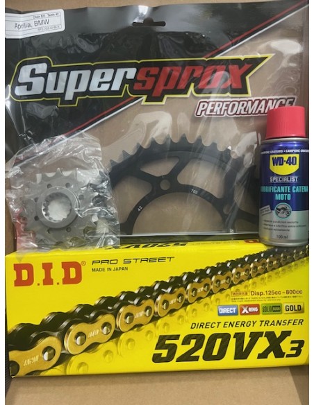 Kit Trasmissione DID 101771 per APRILIA 660 Tuareg E5 dal 2021 al 2025